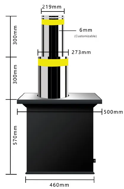 Automatic Bollard (Double-Section) image 2