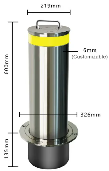 Portable Crash Barrier Bollard